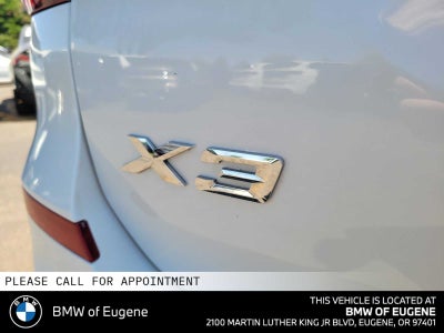 2020 BMW X3 xDrive30i