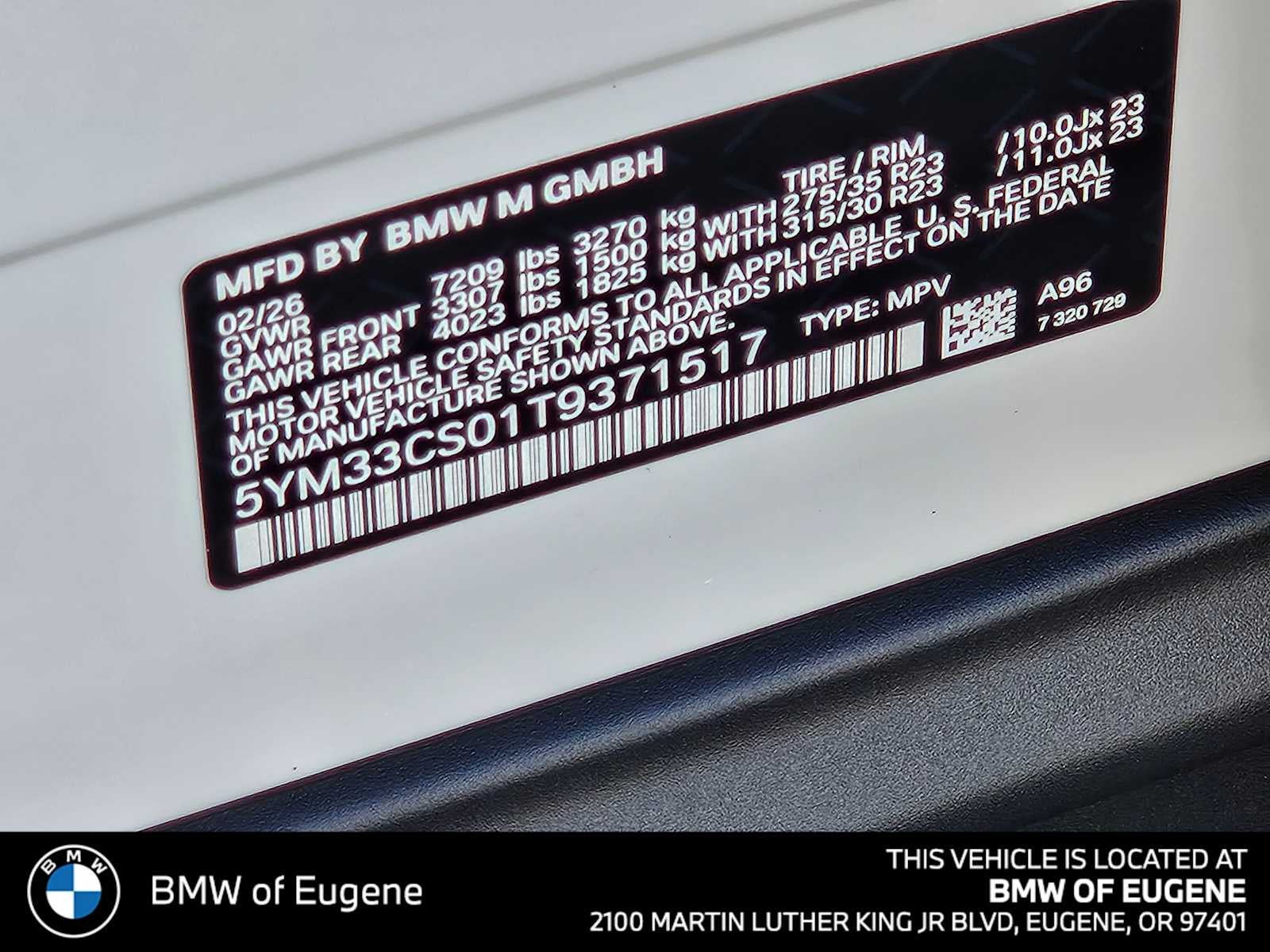 2026 BMW M Models Label