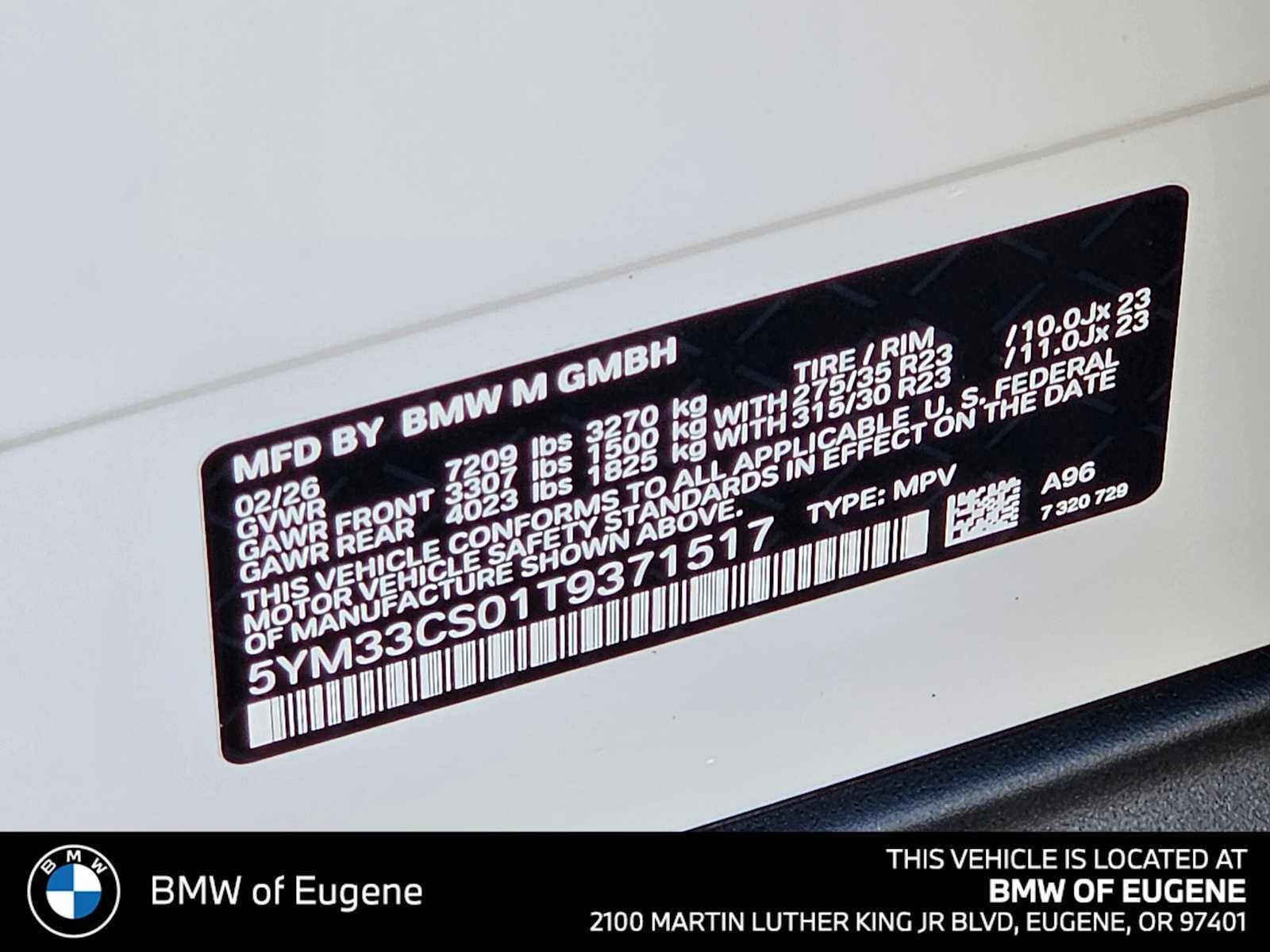 2026 BMW M Models Label