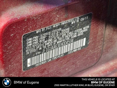 2014 Subaru Impreza 4dr Auto 2.0i