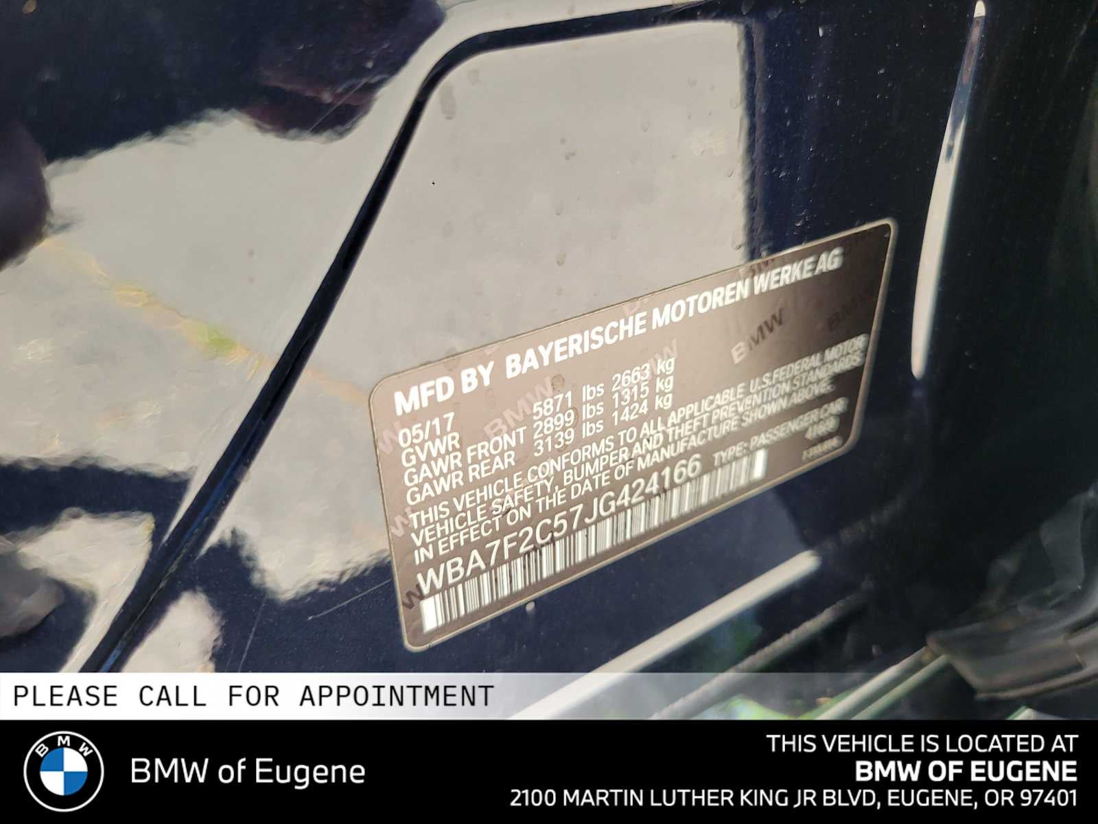 2018 BMW 750i xDrive 750i xDrive