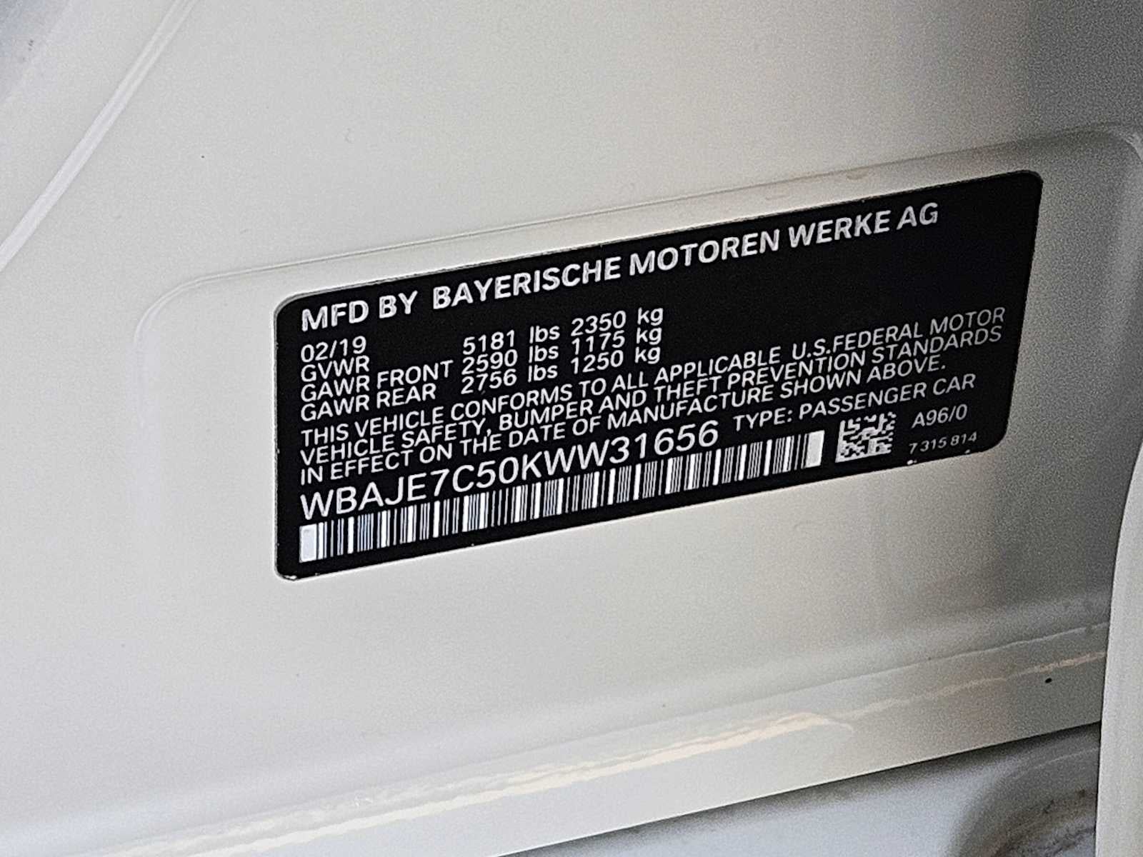 2019 BMW 5 Series 540i xDrive