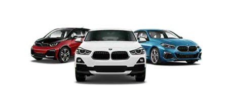 3 BMW car line up at BMW of Eugene in Eugene OR