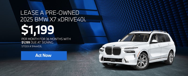 2025 BMW X7 xDrive40i Lease from $1,199 per month for 36 mon