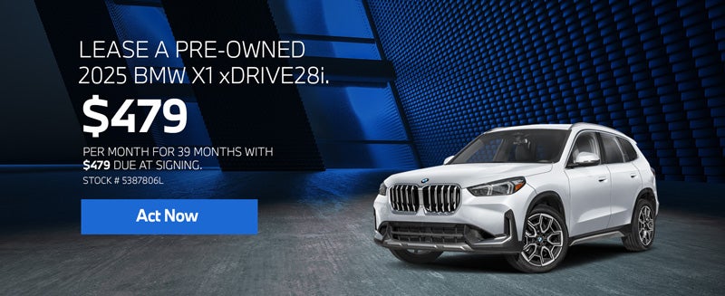 2025 BMW X1 xDrive28i Lease from $479/mo, $479 due at signin